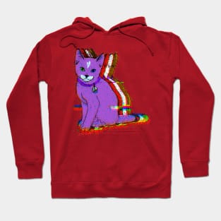 Glitched Digi Kitty Hoodie